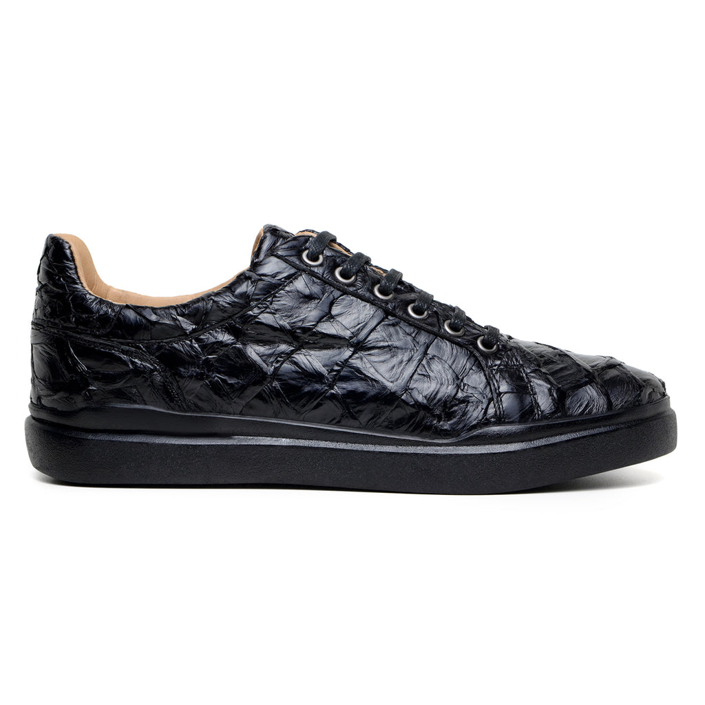Vasco Hornback Crocodile and Soft Calf Skin Black Men  display picture 1