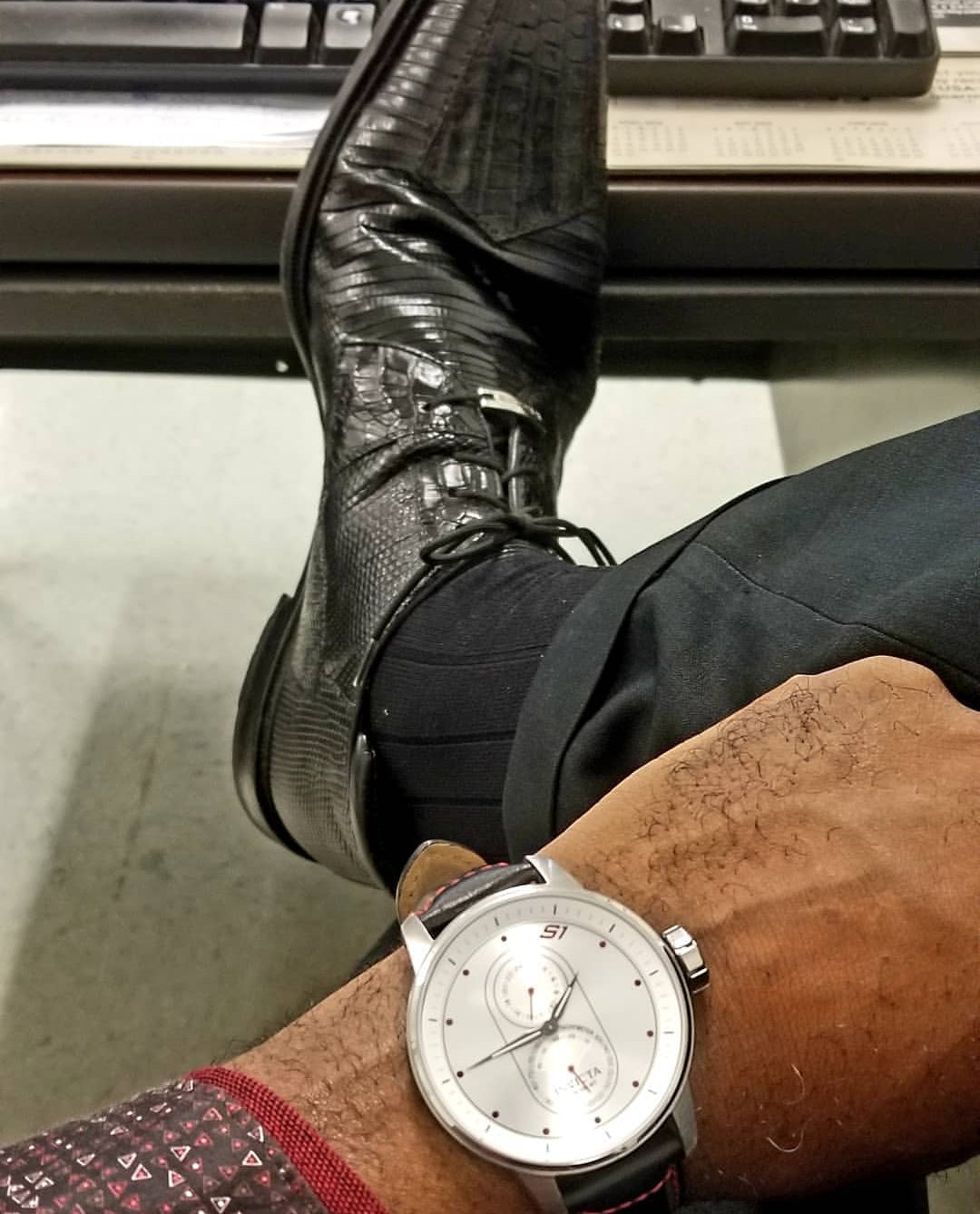 Luxurious fashion: Belvedere Shoes, Suit, luxury watch
