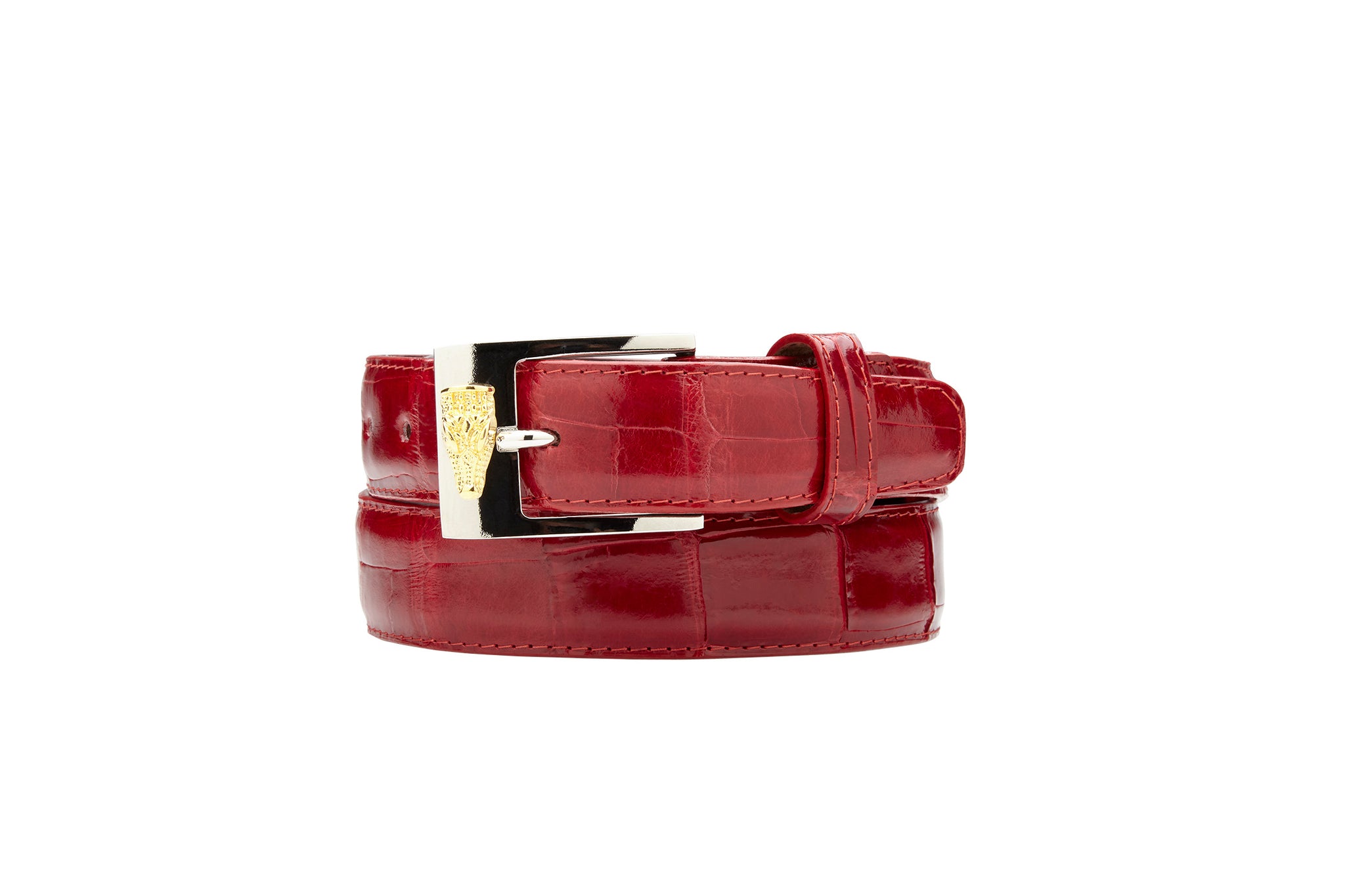 Alligator Belt- Ant. Red