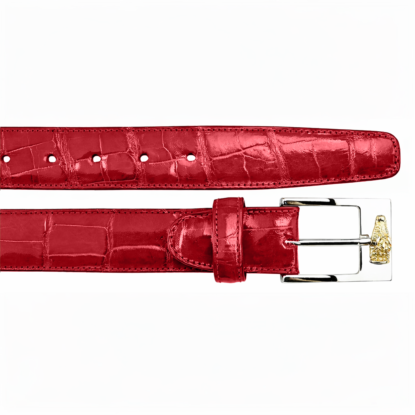 ラテックス　ラバー　アンダーベルト　コルセット　S-M/1.6mm/Kレッド Alligator Belt- Ant. Red – Belvedere Shoes