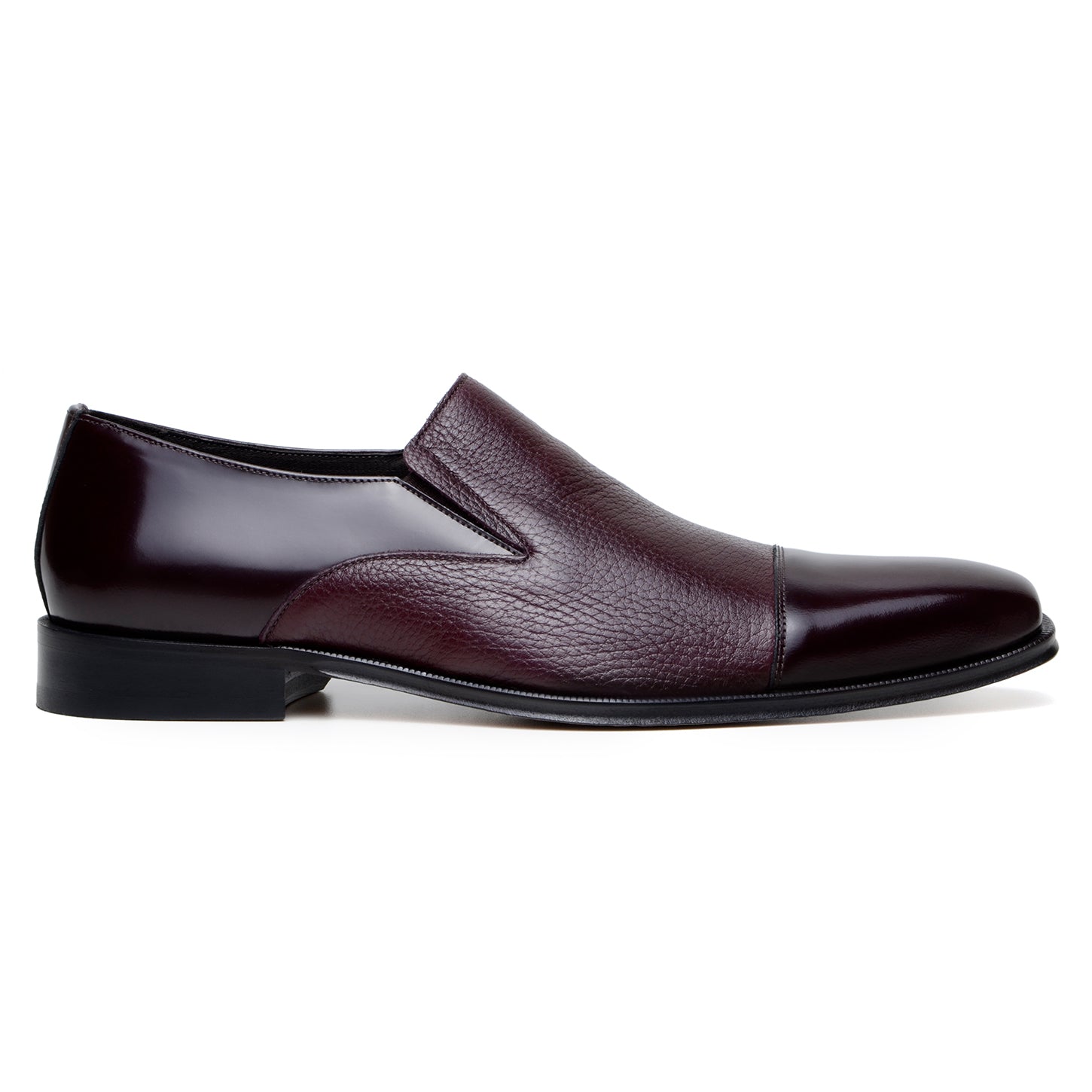 burgundy turtleneck dress Belvedere Andreo in Burgundy Deerskin Slip-on Dress Shoes 11.5