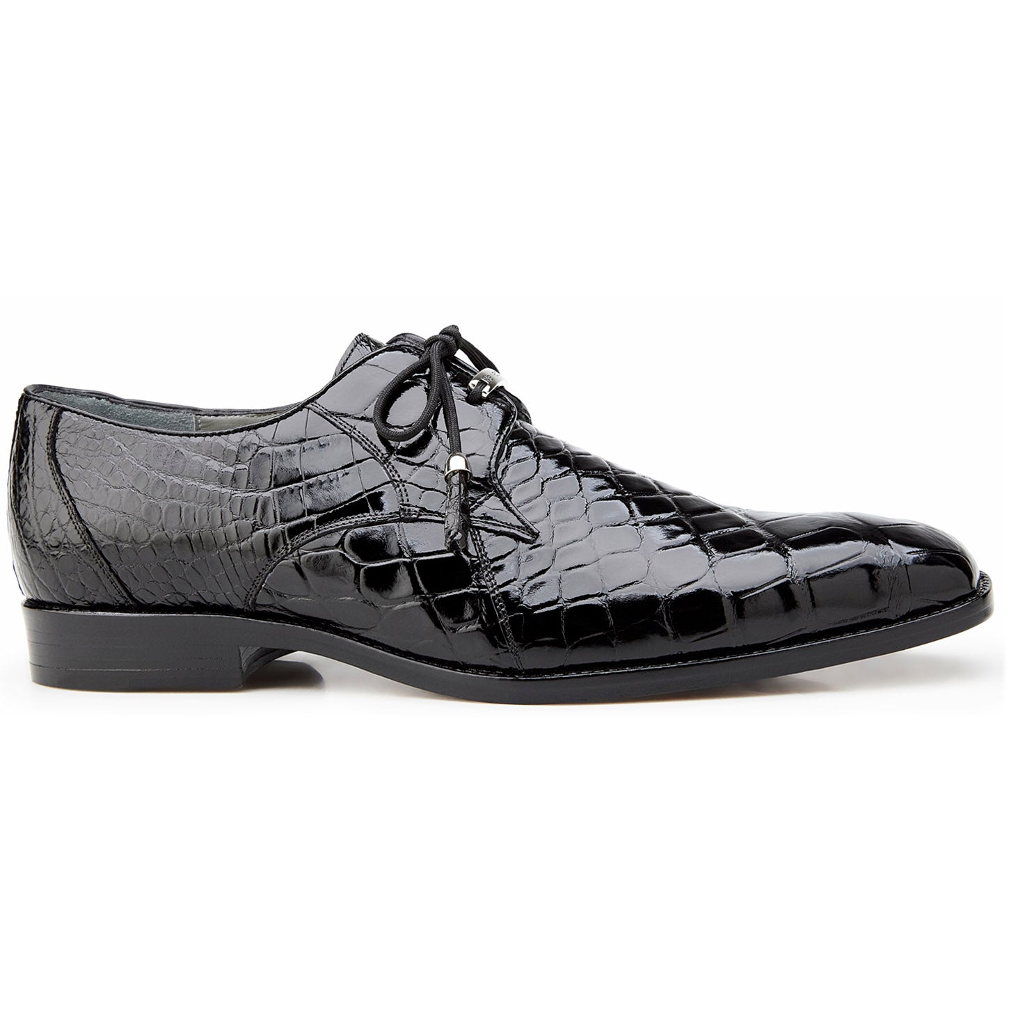 black alligator dress shoes Handcrafted Black Alligator Pattern Dress Shoes for Men, Crocodile Embossed Oxfords US 9.5 / Black / D main image 0