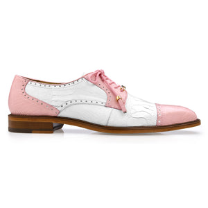 white and pink mens dress shoes Dallas Manmade Wingtip Croco/EEL Print Brogue Dress Shoes, Mustard / 11