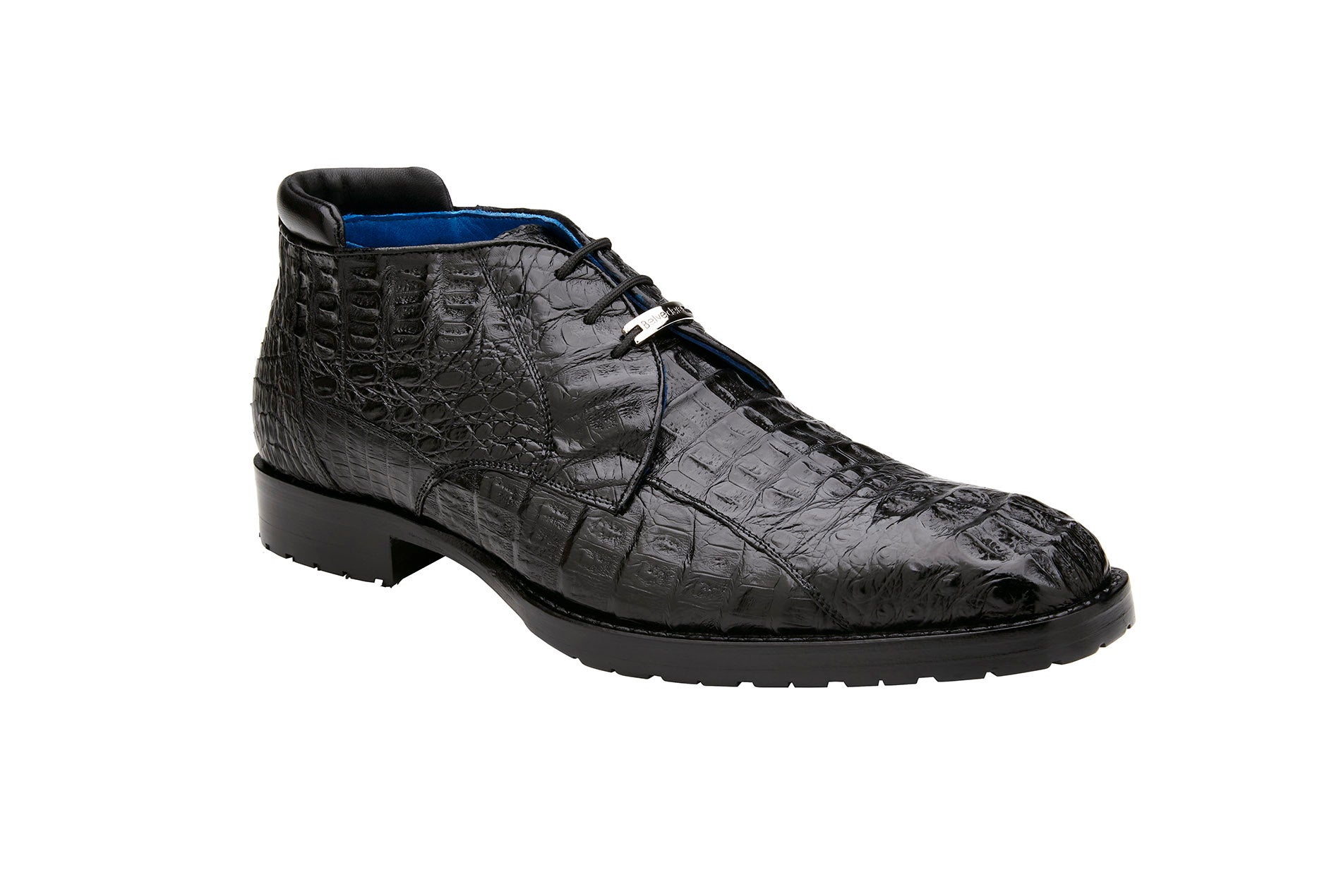 Belvedere - Andreo, Genuine Italian Deerskin/Calf Dress Shoe - Black