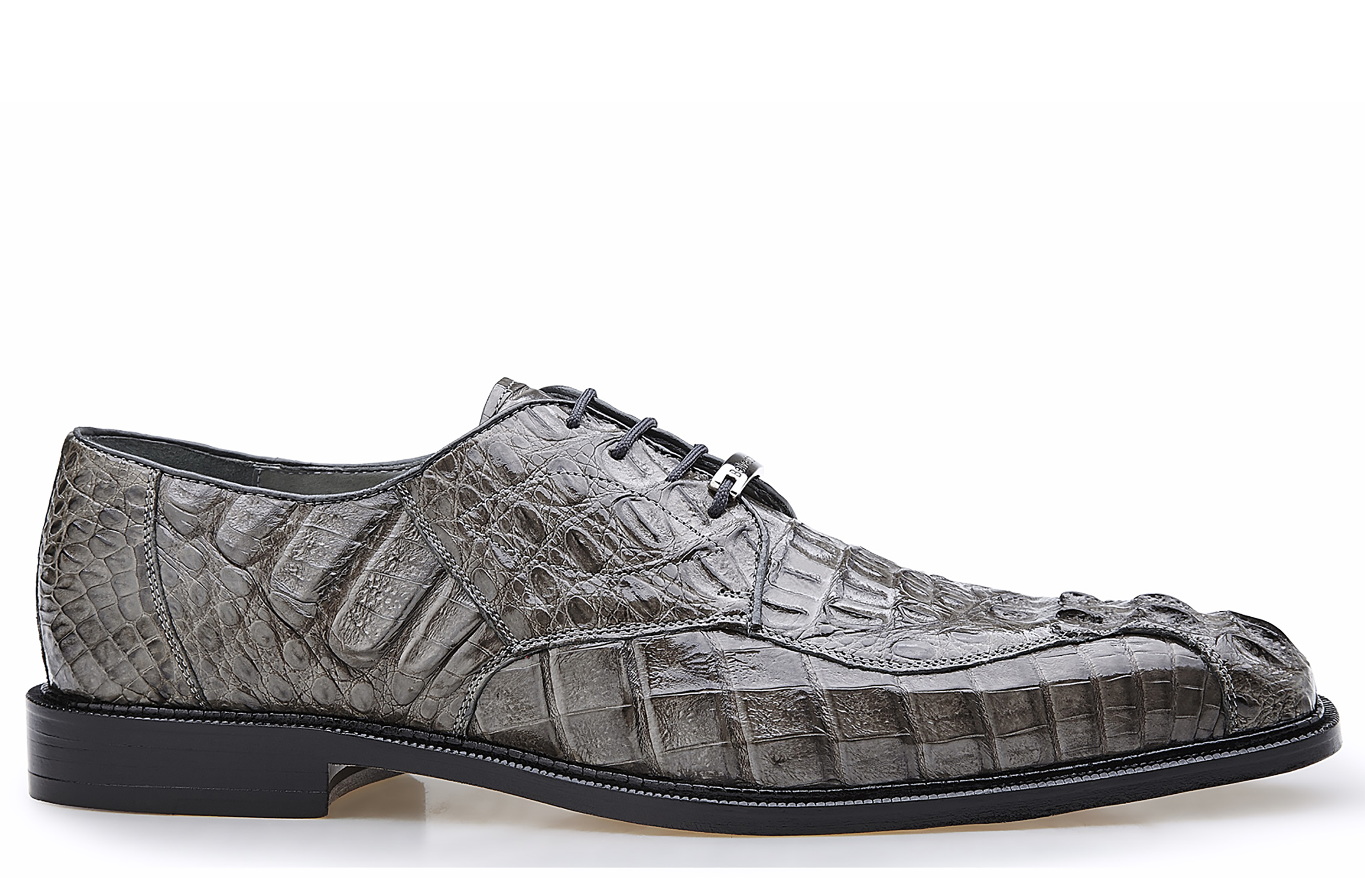 Belvedere Men's Chapo Hornback Oxford, Size: 11.5, Gray Crocodile