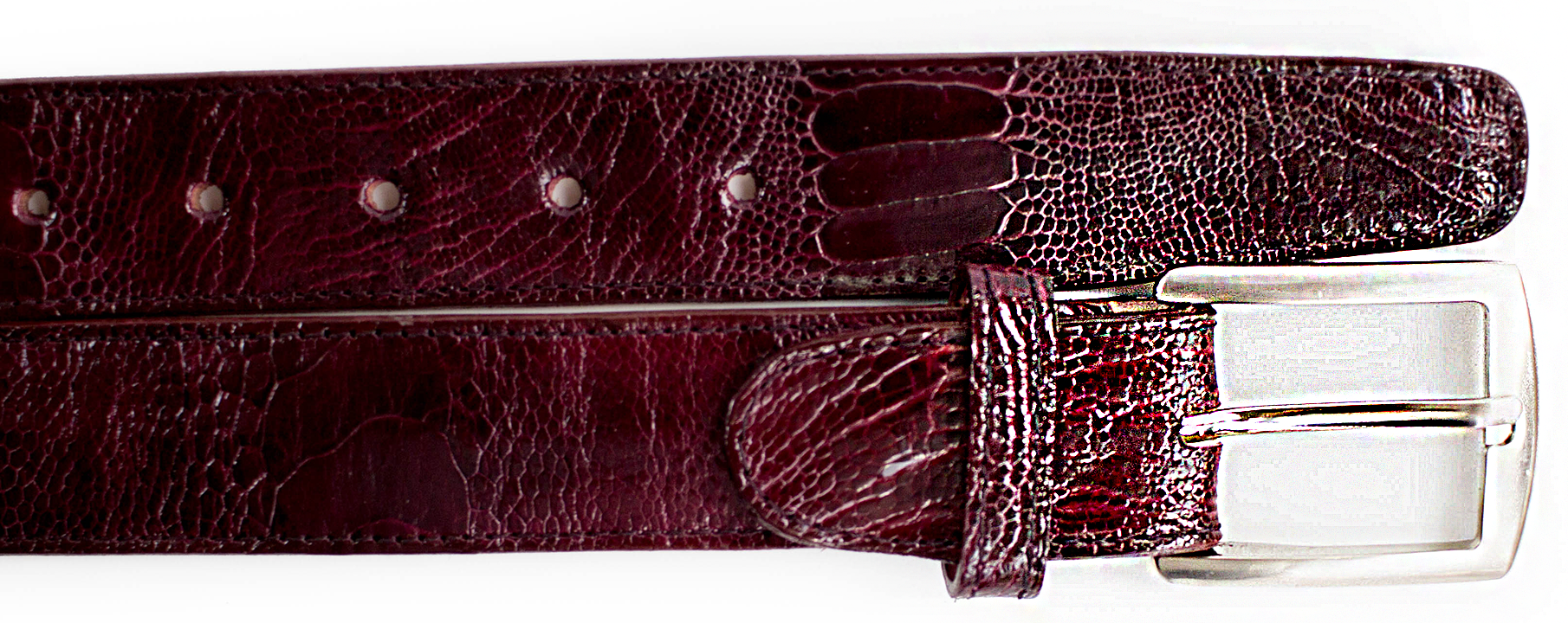 【関税込み】Ac Belt - Courreges - Leather - Burgundy 関税込み】Ac Naplack Belt - Courreges - Leather - Burgundy