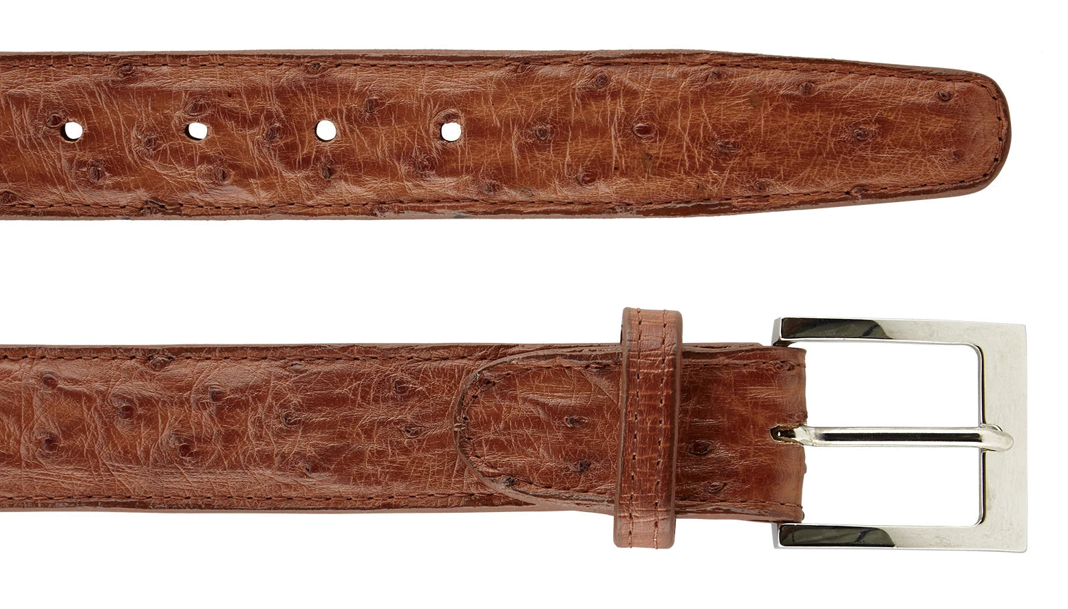 Ostrich Quill Belt- Antique Peantut