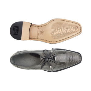 gray dress shoes Grey Cap Toe Leather leather sole with blocked heel Also available in bright and neutral colors Gray Allure Dress Shoe |